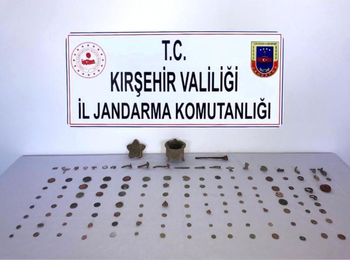 Son dakika haberleri! Kırşehir Jandarma\'dan tarihi eser operasyonu