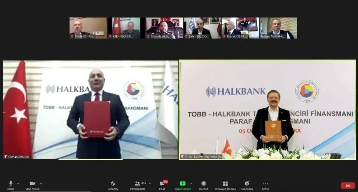 TOBB ve Halkbank\'tan \'Paraf Ticari Kredi Kartı ile Güvenceli Tedarik Zinciri Finansmanı\' anlaşması