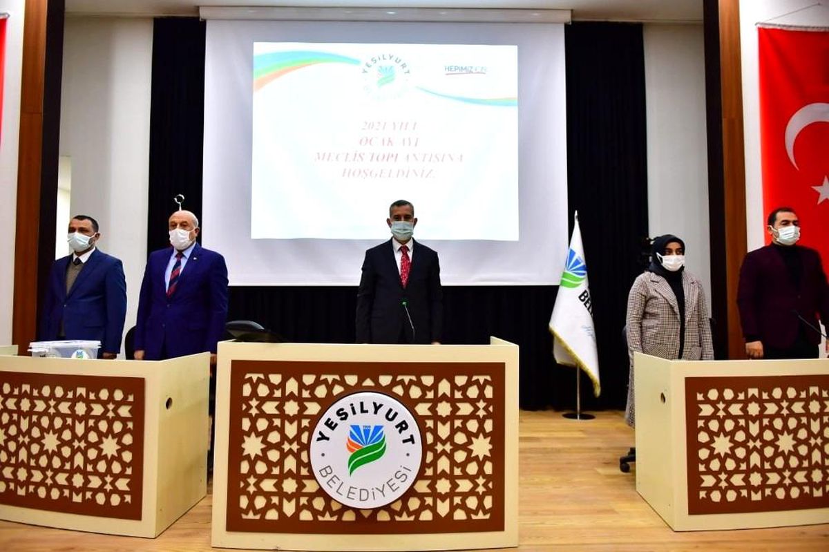 Yeşilyurt Belediye Meclisi, 2021\'in ilk toplantısını yaptı