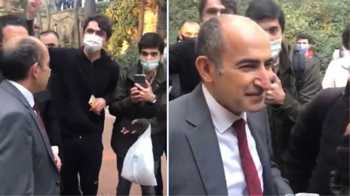 Boğaziçi Üniversitesi Rektörü Melih Bulu, ilk kez öğrencilerin arasına indi, protestolarla karşılaştı