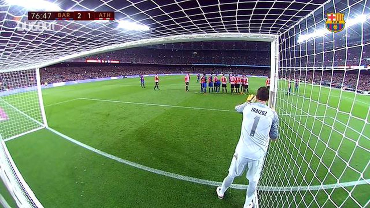 Messi\'nin Copa Del Rey\'de Atletico Bilbao\'ya Attığı Frikik Golü