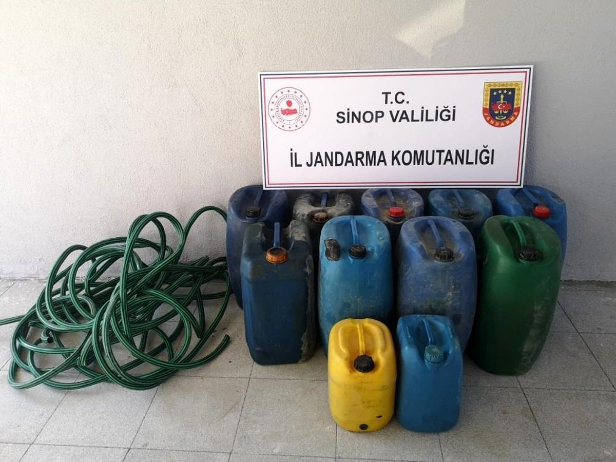 Sinop İl Özel İdaresi şantiyesinden mazot hırsızlığı
