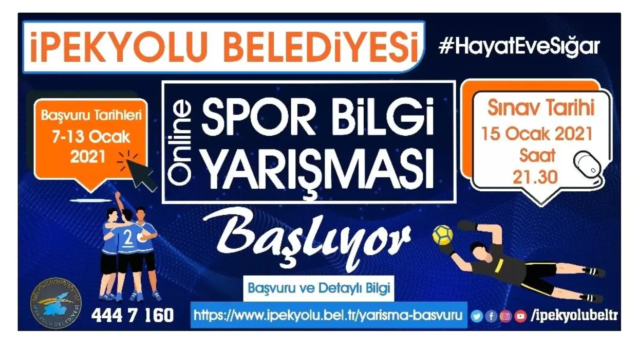 İpekyolu Belediyesinden online spor bilgi yarışması