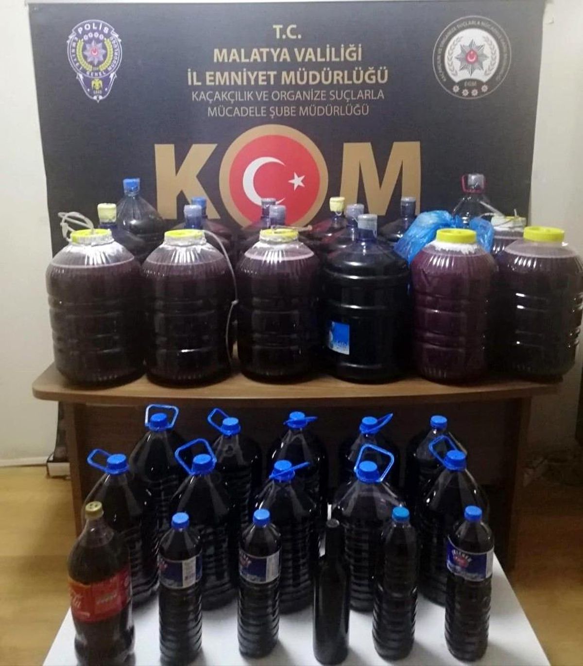 Malatya\'da el yapımı şarap ele geçirildi