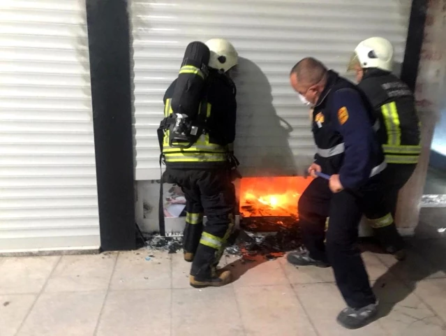 Marmaris'te iş yeri yangını