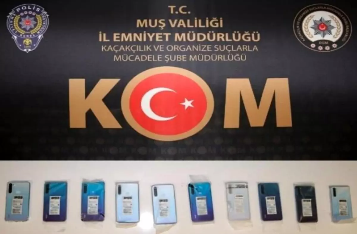 Muş\'ta gümrük kaçağı telefon ele geçirildi