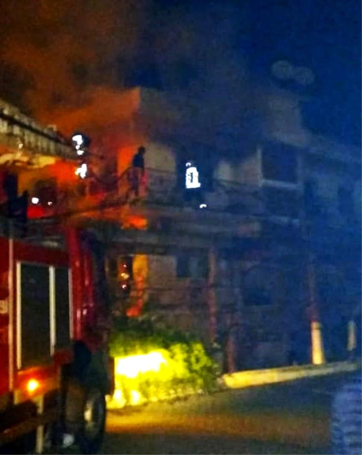 Ortaca\'da ev yangını