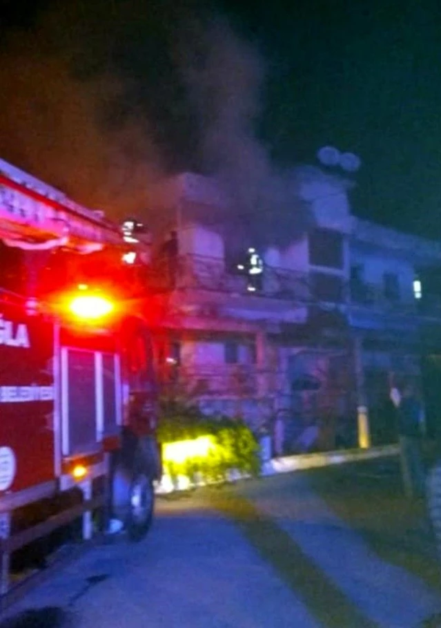 Ortaca'da ev yangını