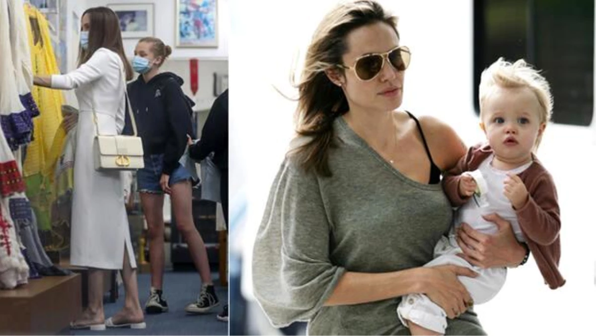 Angelina Jolie, kızları Zahara ve Shiloh ile alışverişte: Daha dün annesinin kucağıydı, 14 yaşında 1.65 boyunda