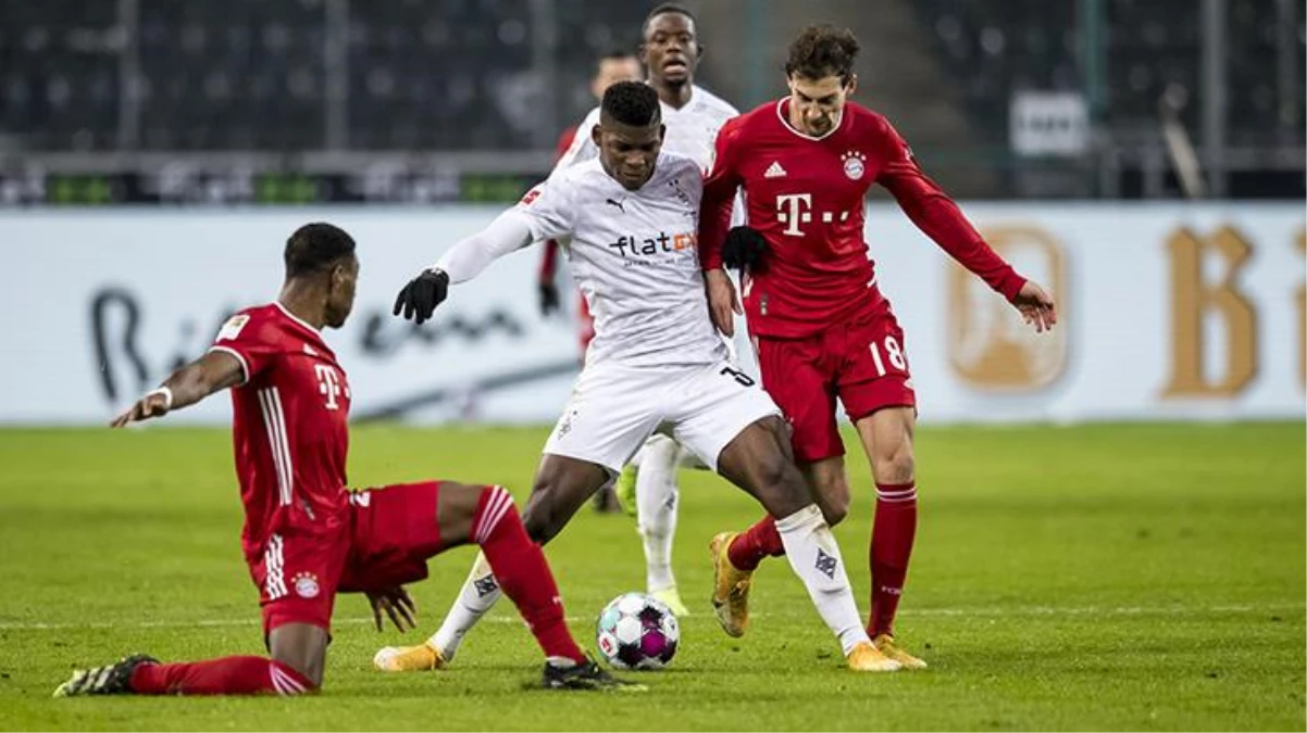 Bayern Münih 2-0 öne geçtiği maçta Mönchengladbach 3-2 mağlup oldu