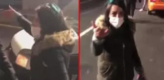 Kısıtlamayı ihlal eden alkollü kadından gazetecilere tehdit: Eniştem savcı, o görüntüleri silin