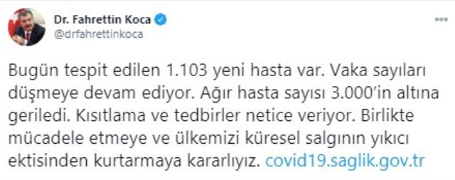 Son Dakika: Türkiye'de 9 Ocak günü koronavirüs nedeniyle 181 kişi vefat etti, 9 bin 537 yeni vaka tespit edildi