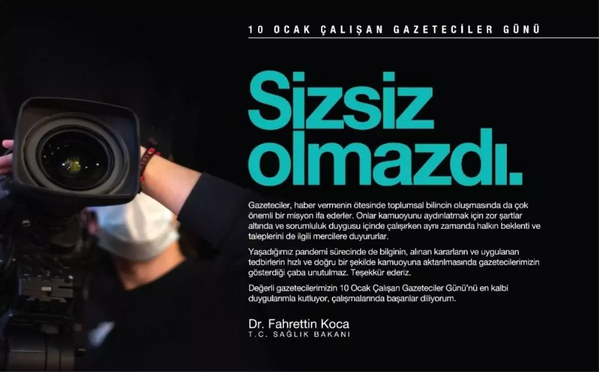 Bakan Koca\'dan gazetecilere teşekkür