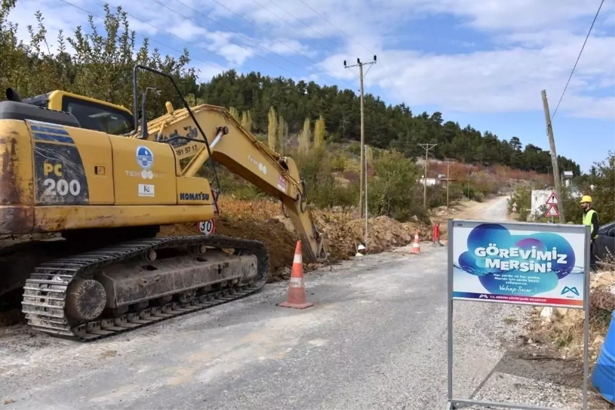 Gülnar\'a 27.5 kilometre içmesuyu hattı döşendi