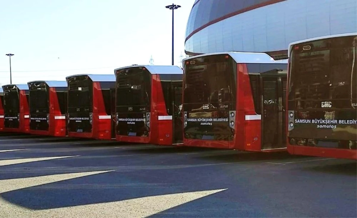 Samsun Büyükşehir Belediyesi 33 yeni otobüs aldı