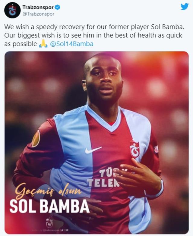 Eski Trabzonsporlu Sol Bamba, lenf kanserine yakalandı