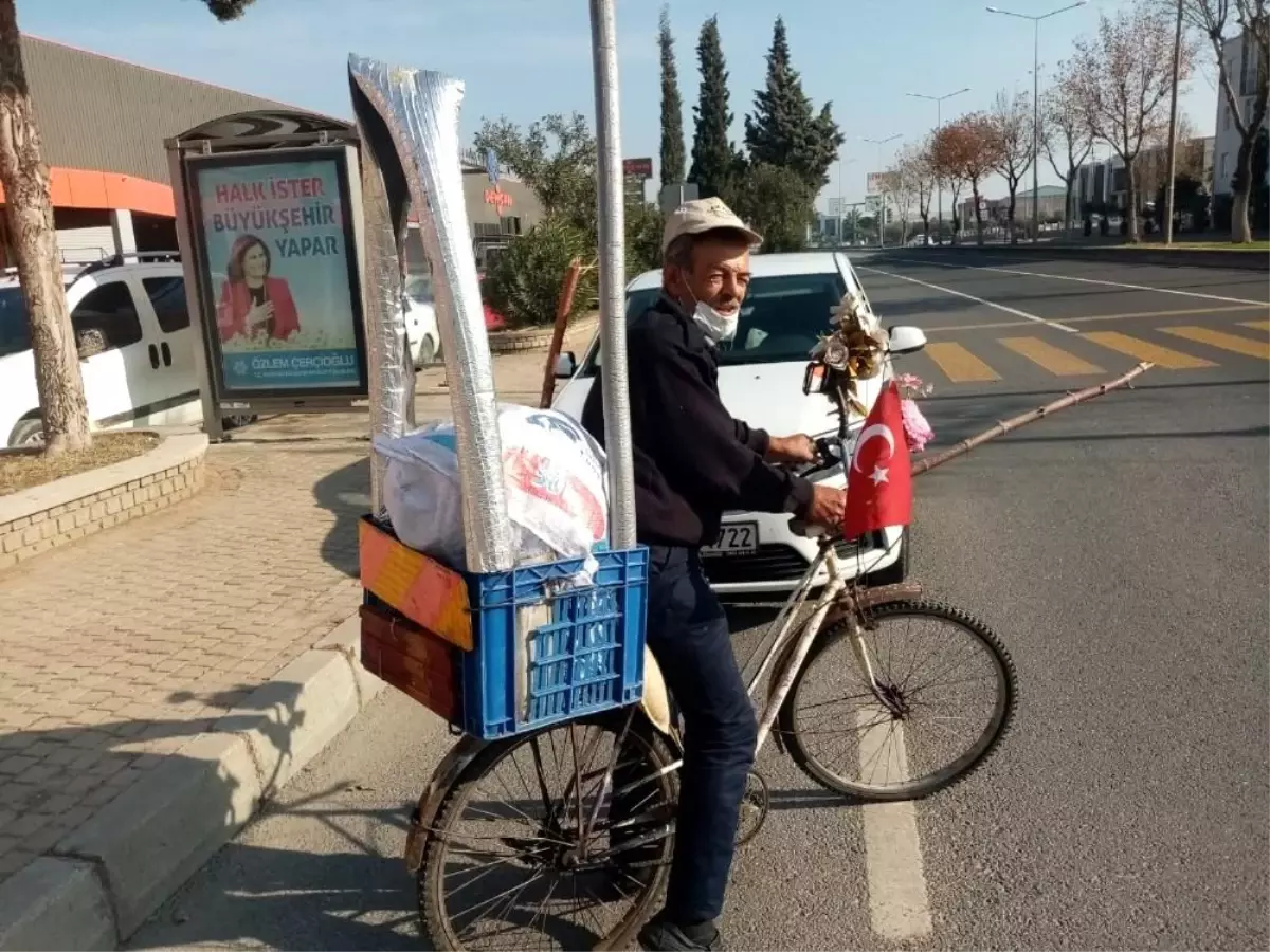 Feyzullah Dede, emekli olduktan sonra bisikleti ile yeniden gençleşti