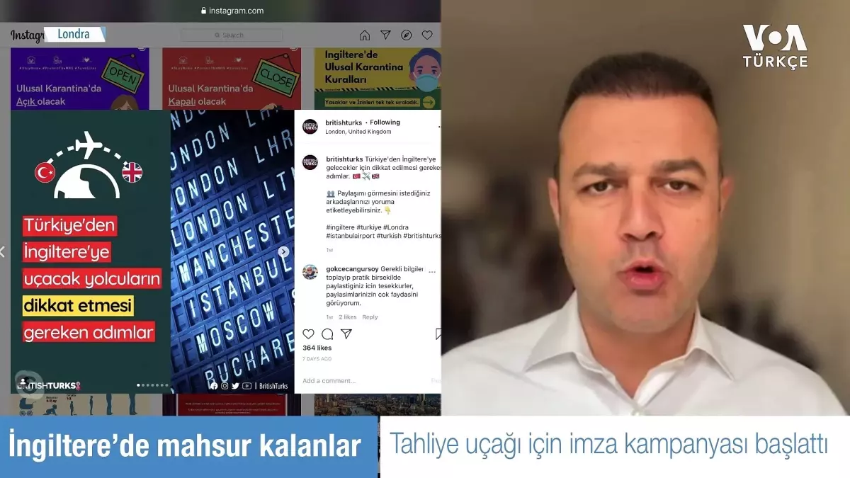 İngiltere\'de Mahsur Kalan Türkler\'den Tahliye Uçağı İçin İmza Kampanyası