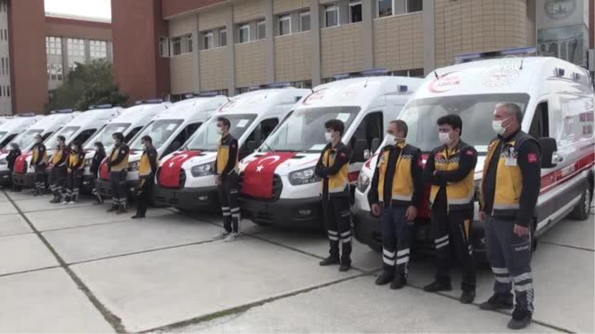 Sağlık Bakanlığınca gönderilen 26 ambulans hizmete alındı