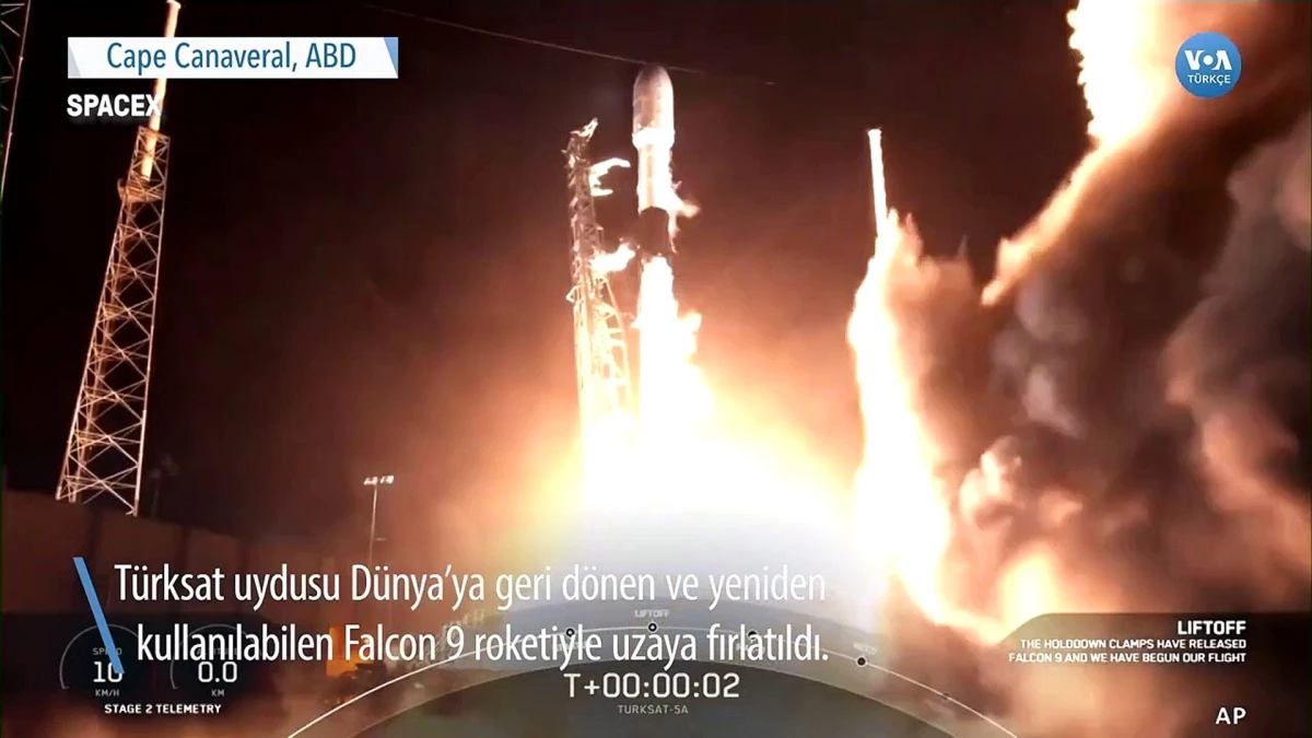 Türksat Uydusunu SpaceX Fırlattı