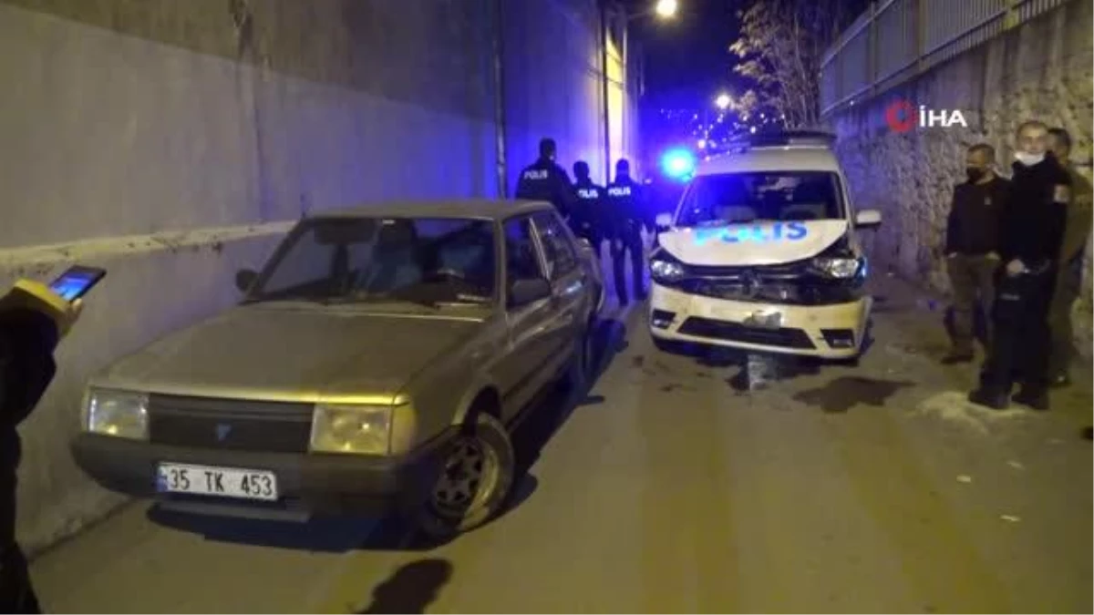 Azılı hırsız, polis aracına çarpınca yakayı ele verdi