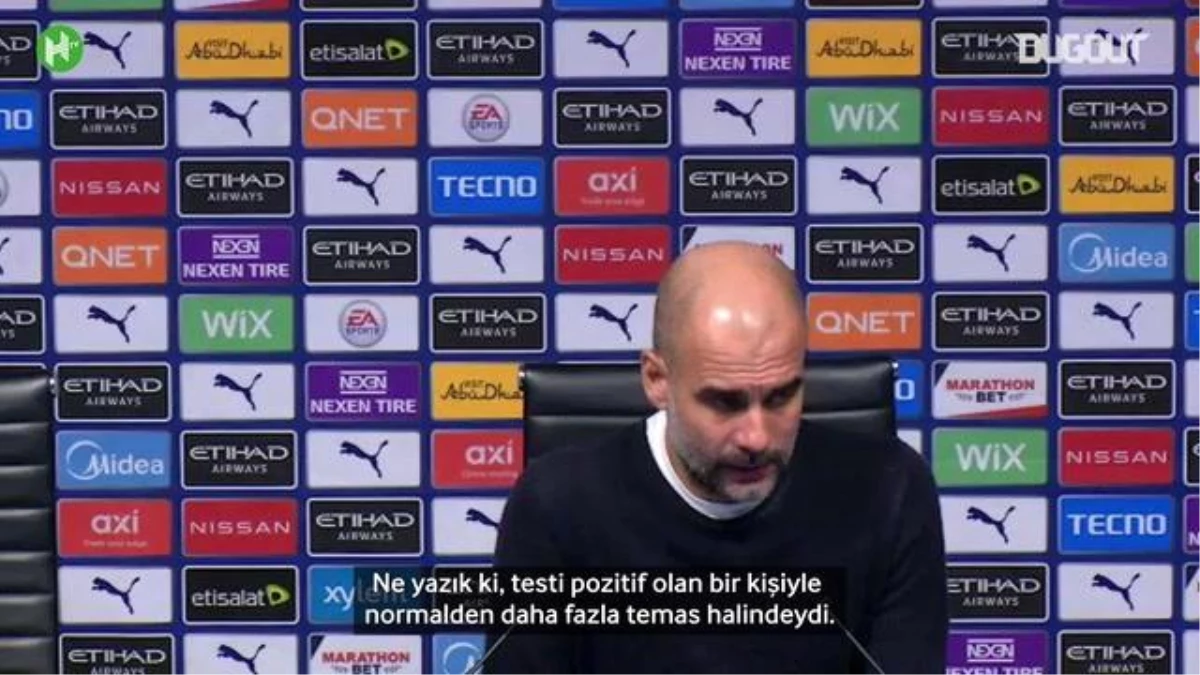 Guardiola, Agüero\'nun Karantinaya Girdiğini Açıkladı