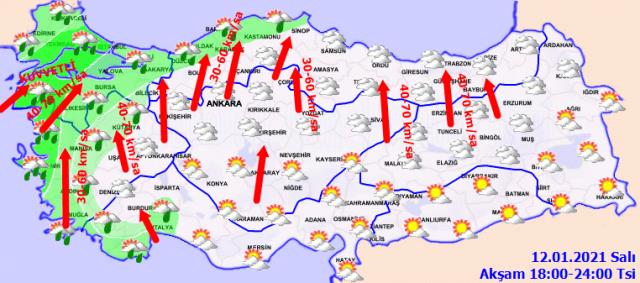 Meteoroloji'den İstanbul dahil 11 kent için sarı, 4 kent için turuncu kodlu uyarı