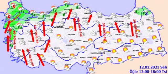Meteoroloji'den İstanbul dahil 11 kent için sarı, 4 kent için turuncu kodlu uyarı
