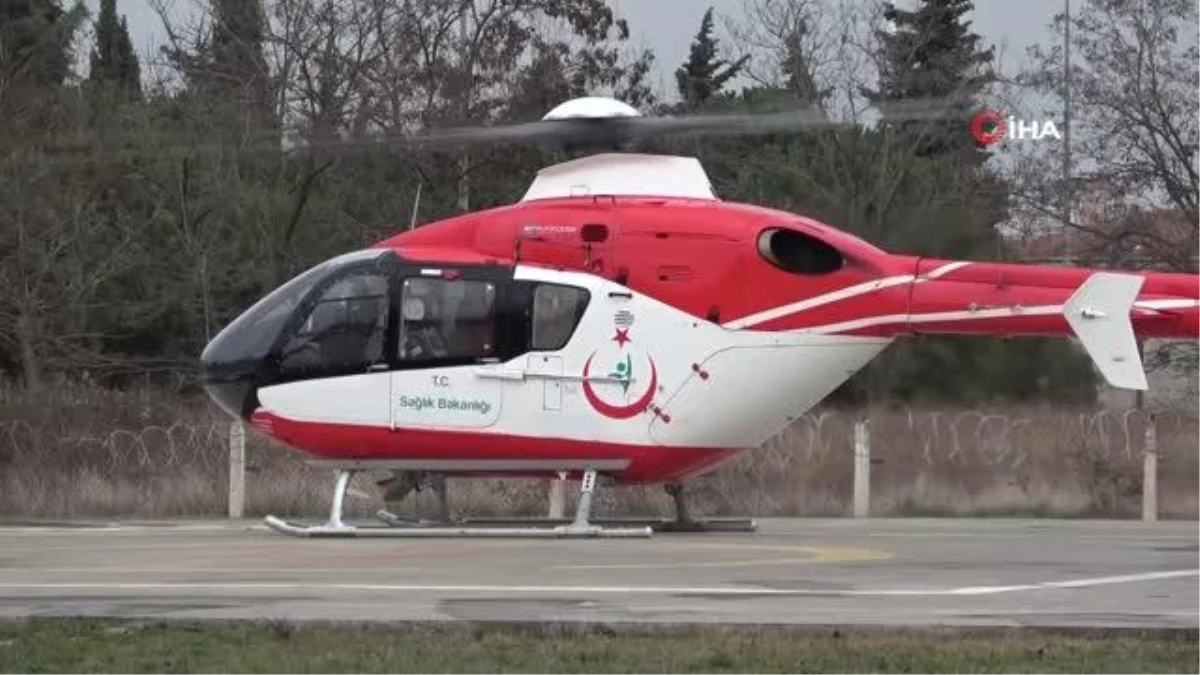 Son dakika haberi! Samsun\'da beyin kanaması geçiren hastanın yardımına ambulans helikopter yetişti
