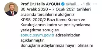 KPSS yerleştirme sonuçları açıklandı