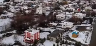 Çankırı'da beklenen kar yağışı başladı