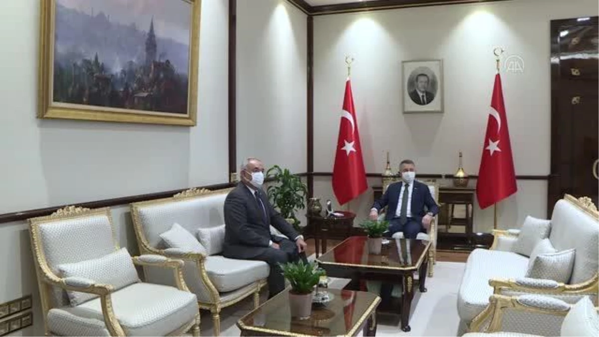 Cumhurbaşkanı Yardımcısı Oktay, DSP Genel Başkanı Aksakal\'ı kabul etti
