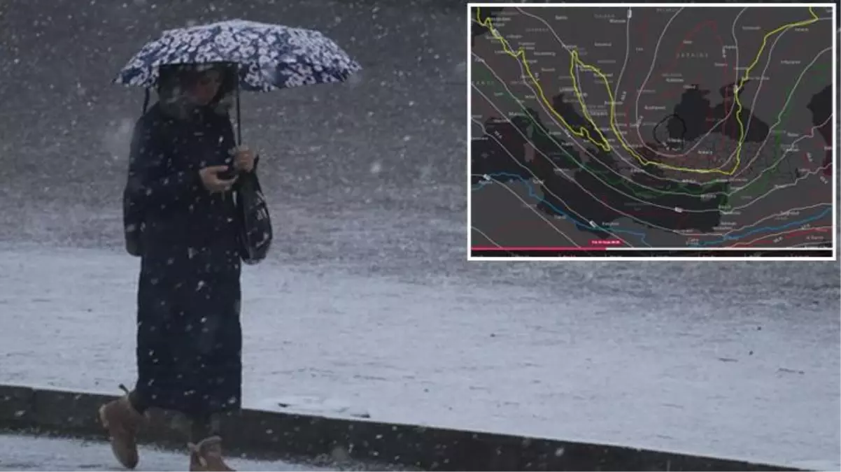 Meteoroloji\'den İstanbul\'da başlayan kar yağışıyla ilgili heyecanlandıran paylaşım: 10-20 santim kar geliyor