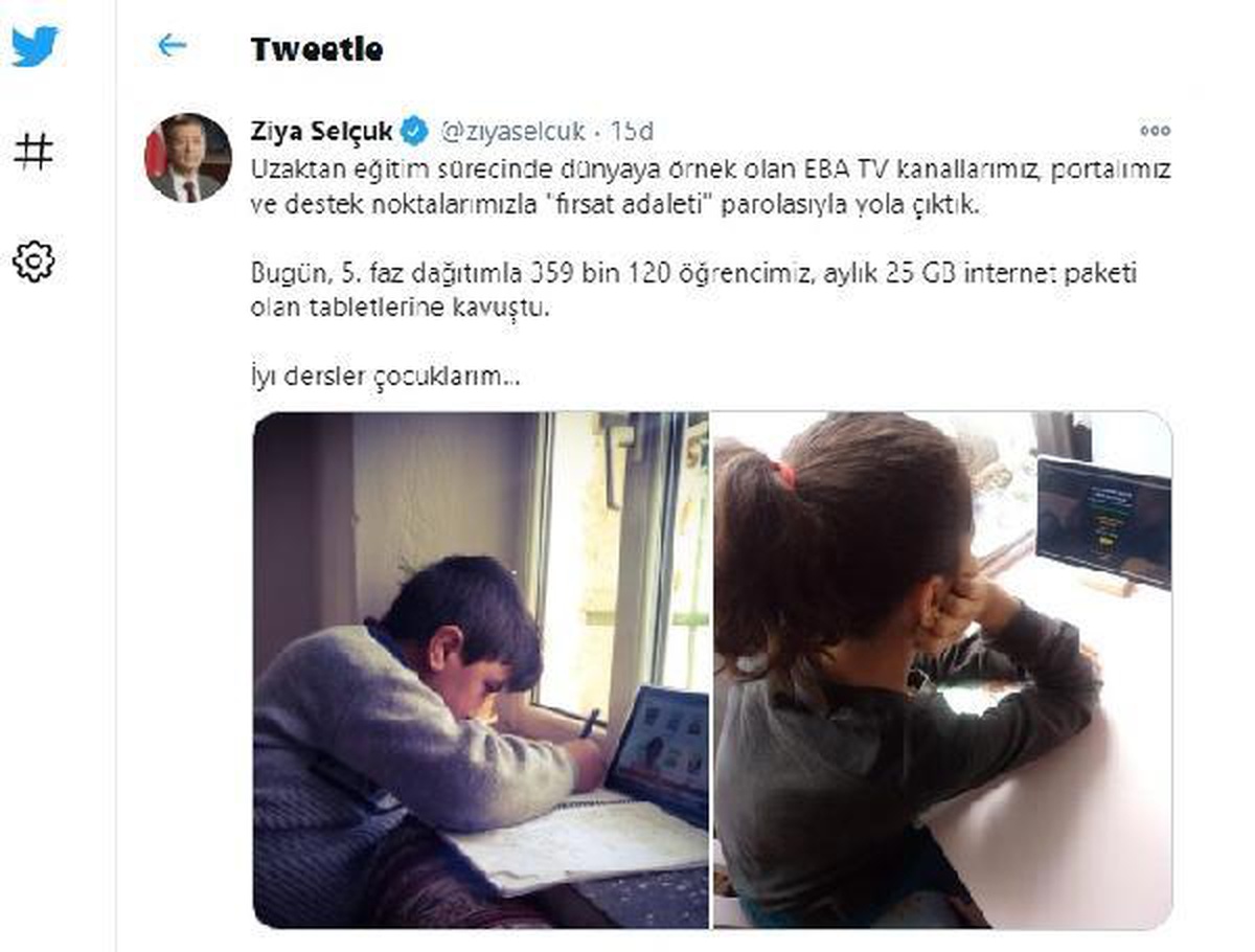 Son dakika haberleri | Bakan Selçuk: 5\'inci fazda 359 bin 120 öğrencimiz tabletlerine kavuştu