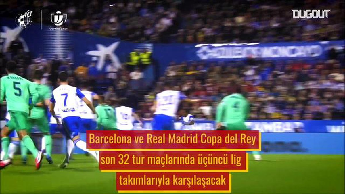 Barcelona ve Real Madrid Copa del Rey\'de Üçüncü Lig Takımlarıyla Karşılaşacak