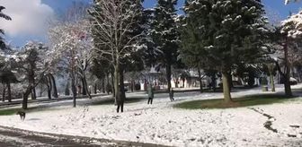 Kentin yüksek kesimlerinde kar yağışı (5)