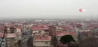 Beklenen kar yağışı Keşan'da başladı