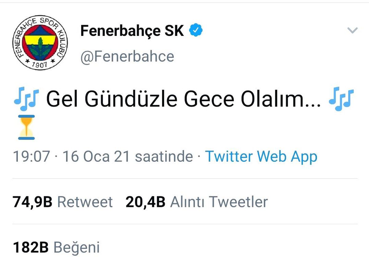 Fenerbahçe\'nin paylaşımı taraftarı heyecanlandırdı