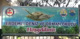 Okul duvarları çocuklar için renklendiriliyor