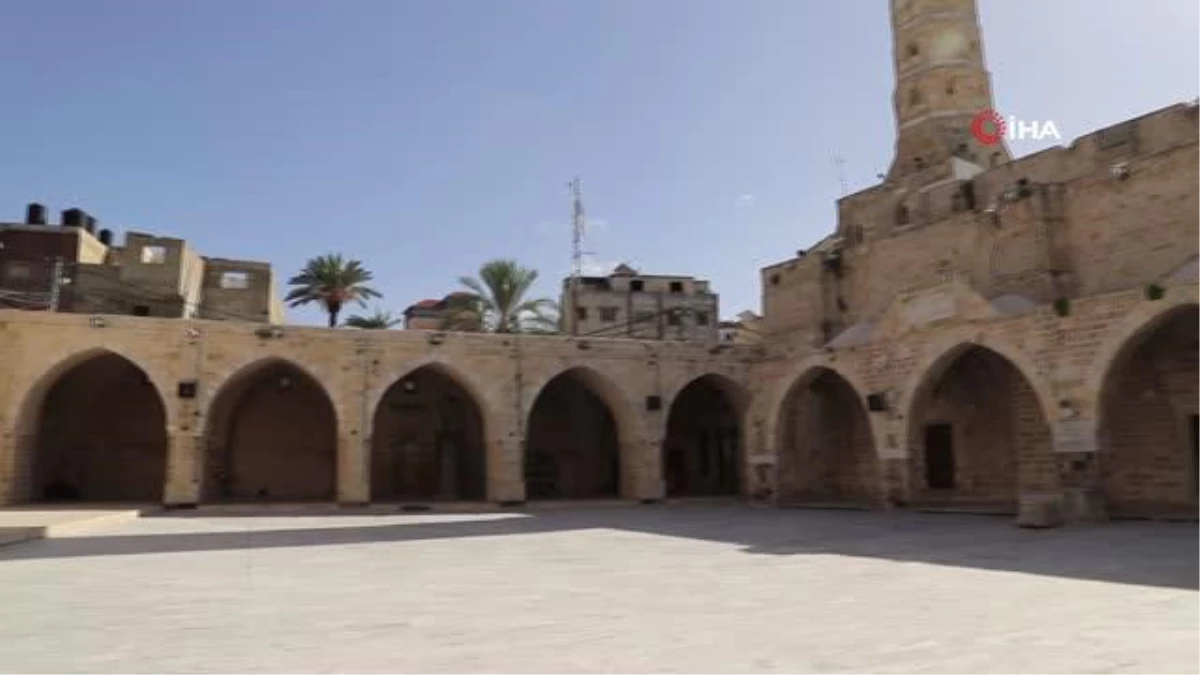 Gazze Şeridi\'nin en büyük camisini Osmanlı motifleri süslüyor