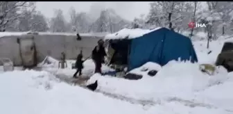 Mahsur kalan aile için seferber oldular