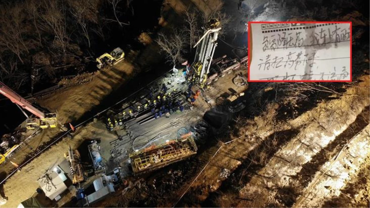 Çin\'de göçük altında kalan madenciler yazdıkları notla hayata tutundu