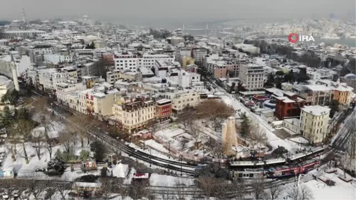 İstanbul\'dan kar manzaraları