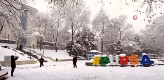 Sessiz ve karlı Bursa'dan muhteşem manzaralar