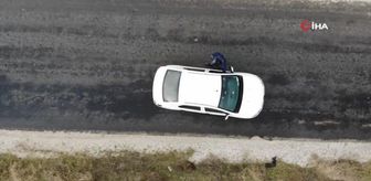 Gizemli yolda boşa alınan araçlar yokuş yukarı çıkıyor