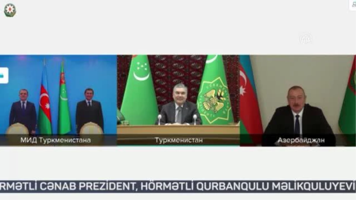 Son dakika haber: Aliyev, "Dostluk" petrol yatağının Türkmenistan\'la işletilmesini öngören anlaşmanın "tarihi" olduğunu söyledi