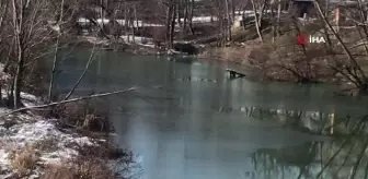 Kocabaş Çayı buz tuttu