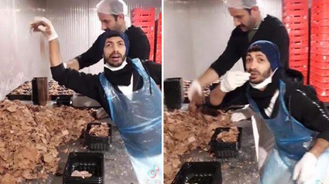 Döner fabrikasındaki skandala Bakanlık el atınca videoda kahkahalar atan şahsın suratı asıldı