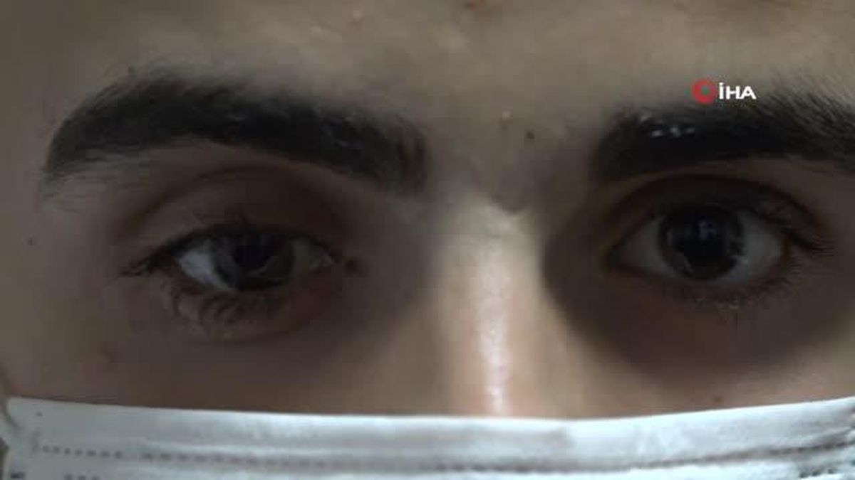 Gözünde unutulan cam kırığı ile bir ay yaşadı