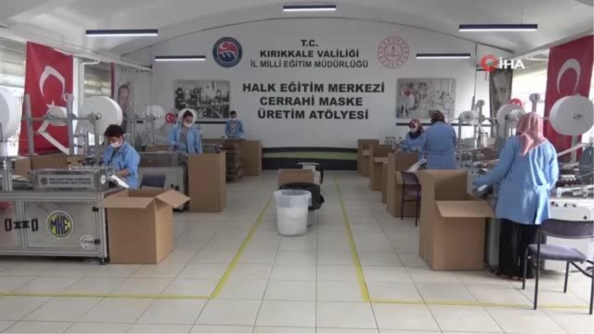 Kırıkkale\'de 160 milyon cerrahi maske üretildi